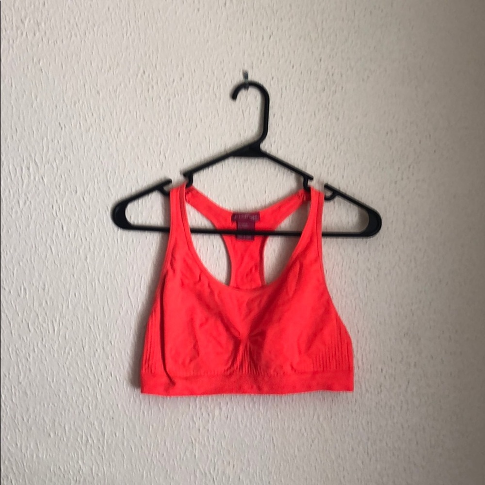 Neon sports bra